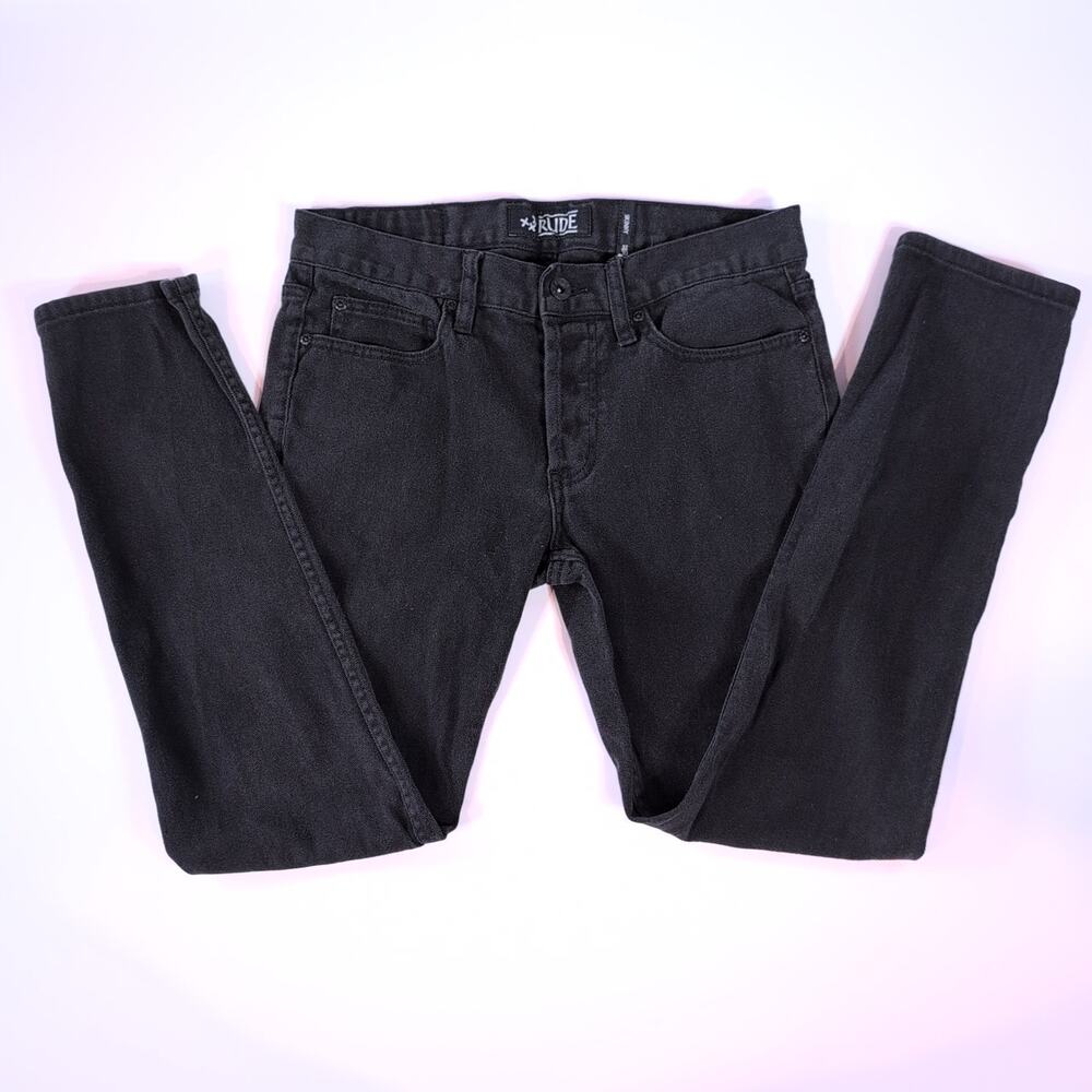 XXX RUDE Black Skinny Jeans Men’s 32x30 Goth Emo Punk Scene